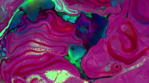 Perfect Multi Colored Fluid Paint Movement Background 39