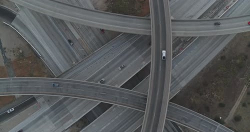 a aerial view of a highway