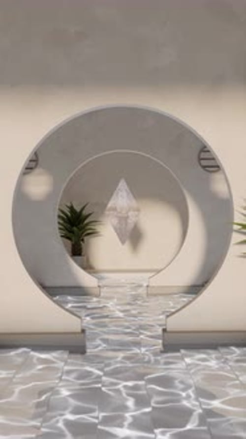 Diamond Emerging From Premium Hotel Pool