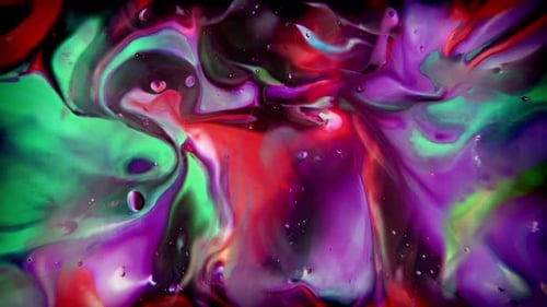 Psychedelic Liquid Ink Flow Loop — Nahtloser meditativer VJ-Hintergrund in 4K