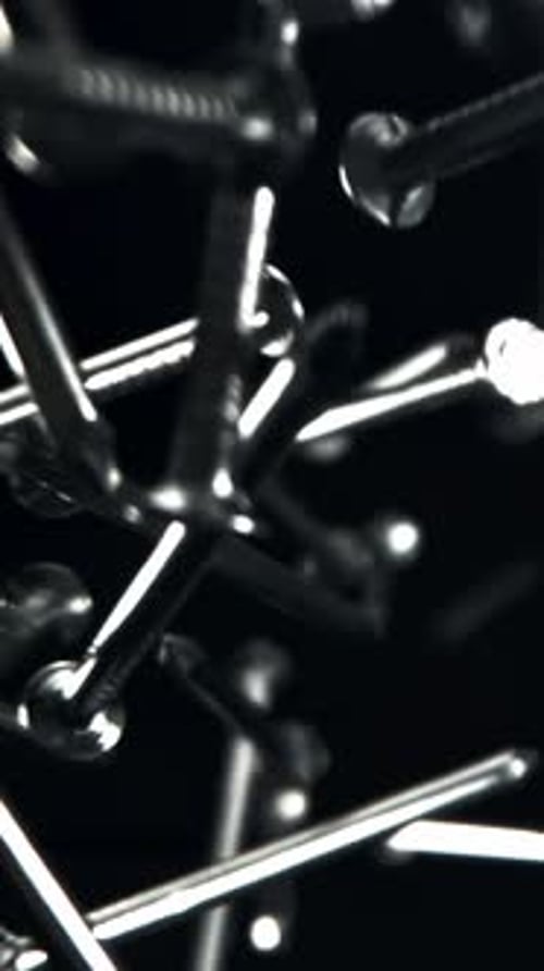 The Nails Fall Down Filmed on a Highspeed Camera at 1000 Fps