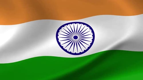 Realistic Waving Indian Flag Animation