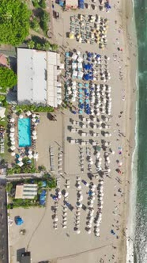 Vertical Video Seaside Paradise Mediterranean Beach Club Delight