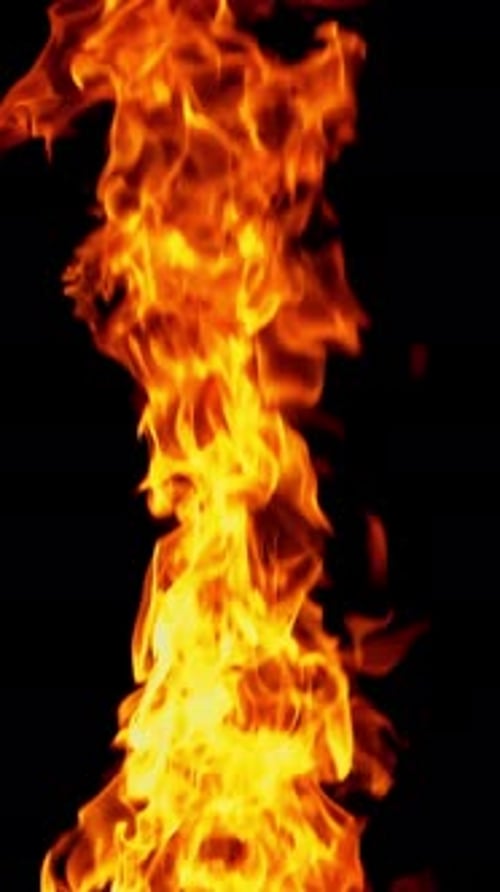 Feuerflamme. Realistisches Fire-Overlay-Footage-Element für verschiedene Projekte