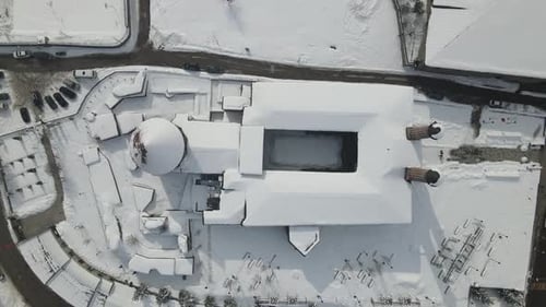 Aerial View of Erzurum Ulu Mosque