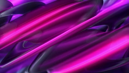 Dynamic Glowing Fluid Abstract Background Animation in Purple and Magenta