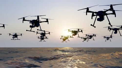 Drone Fleet Surveys The Ocean
