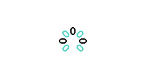 Minimalist Circular Ovals Loading Animation