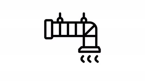 ventilation line icon animation