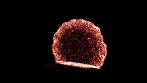 Abstract Glowing Particle Burst Reveal