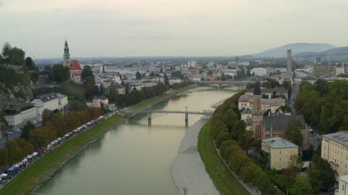 Discover Salzburgs beauty with stunning aerial city views