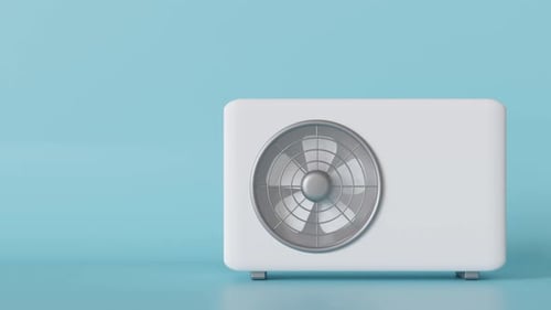 Minimalist 3D Air Conditioner Unit Animation