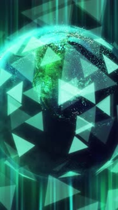 La Tierra en el espacio virtual abstracto: concepto de desarrollo de tecnología digital