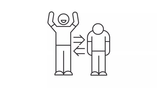 Bipolar mentality line animation