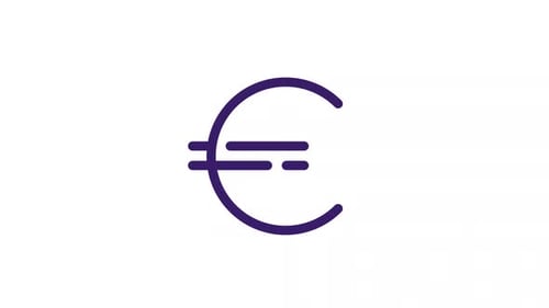 Animated Euro Sign Color Ui Icon