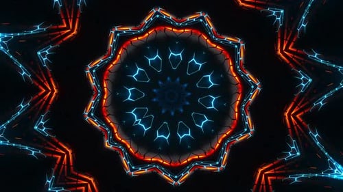 Objeto circular com muitas luzes. Loop Caleidoscópio
VJ