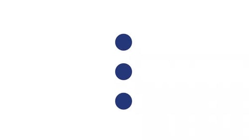 Icono de interfaz de usuario de colores de puntos verticales animados