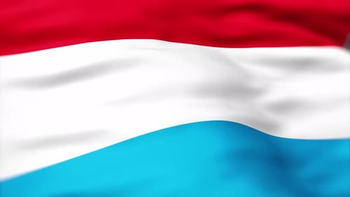 Red White Blue Waving Flag Loop Background