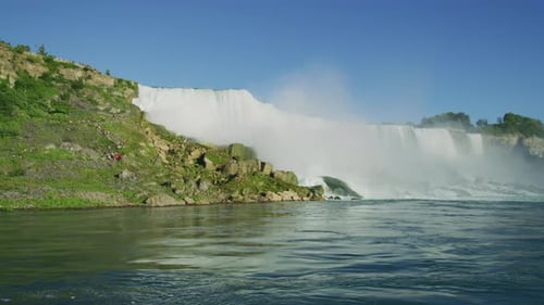 Niagara River with the American Falls