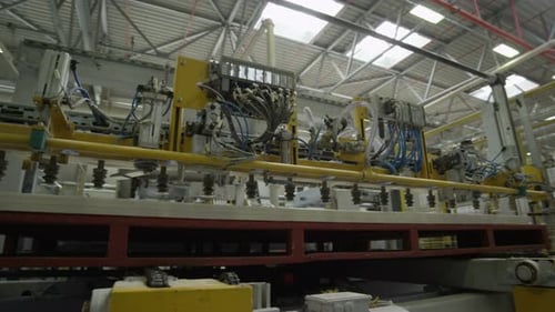 Hightech Machines for Chipboard Production in Workshop