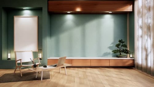 Modern office space with minimalist design and natural light