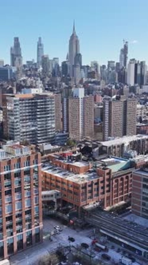 New York Skyline At Manhattan In New York United States.