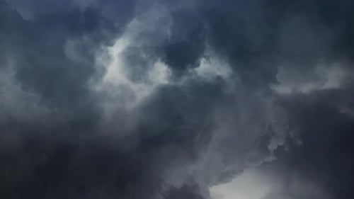 Dark Stormy Clouds Fill Dramatic Sky