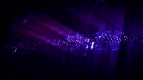 Futuristic Digital Glitch Technology Light Rays Background