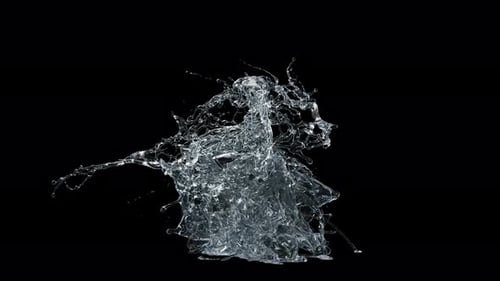 Dynamic Water Splash Element for Fluid Motion Projects