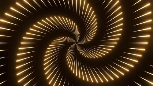 Light Yellow Circular Laser Show Background Vj Loop In 4K