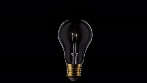 Light bulb movement animation. 4 animations on a transparent background with an alpha channel.