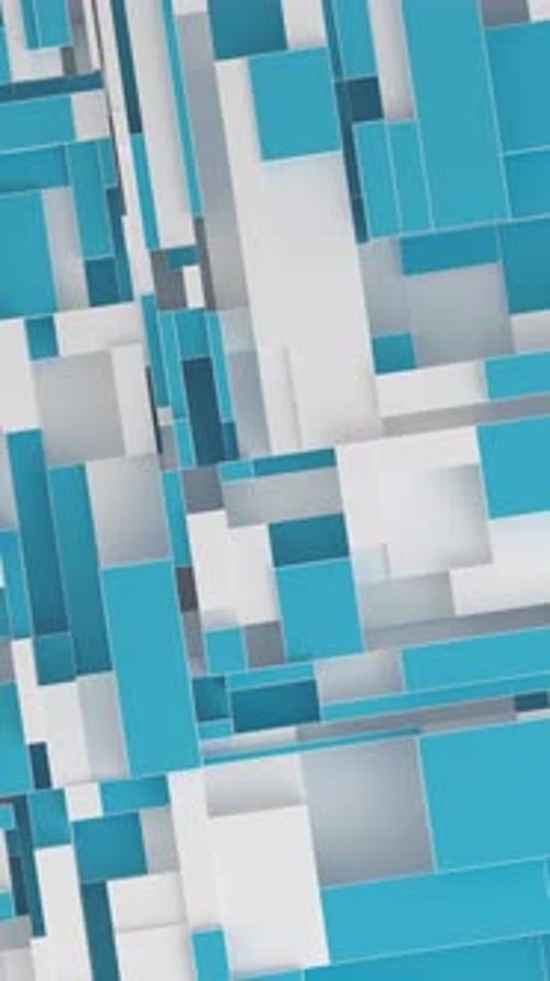 Animated 3D geometric loop background