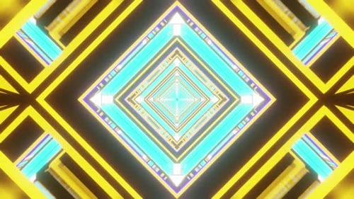 Rhombus Vj Loop Tunnel Travel Background Space HD