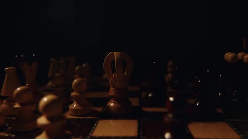 Retro Chessboard and Figures