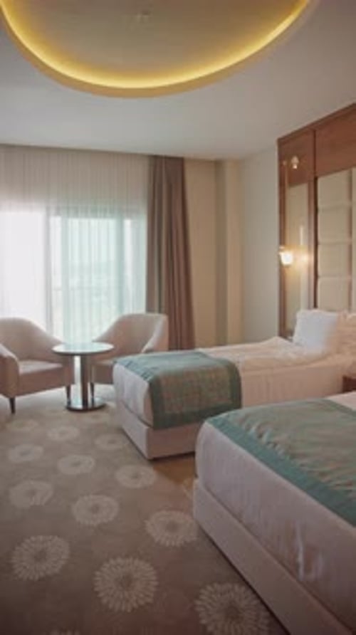 Vertical Hotel Room 4k