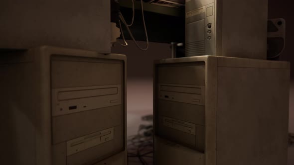 Old Computers From the 80s in an Abandoned Computing Center ...