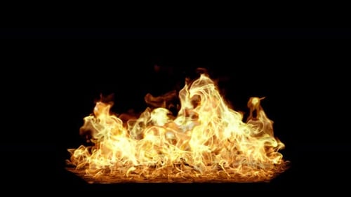 Realistic Fire Flames Loop Element