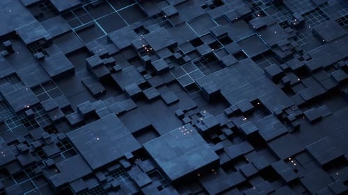 Metallic electronic cube circuit board