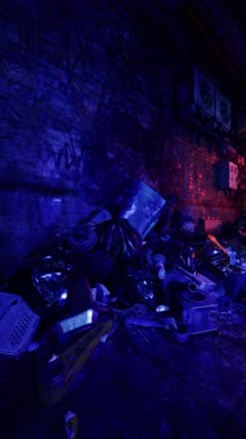 Cluttered Room With Various Items on Floor