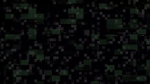 Digital Pixel Grid Flowing Technology Background Animation