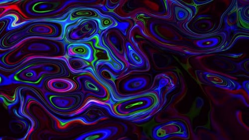 Dynamic Abstract Neon Liquid Flowing Background