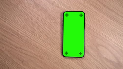 Smartphone On The Wooden Table Surface Cinematic Motion Rig