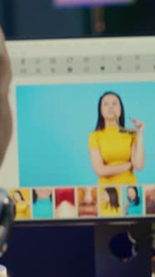 Image Editing Software on Computer Monitor