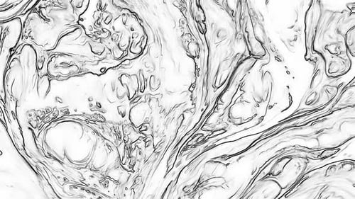 Figuren, die durch die Bewegung „Scratched Surface“ entstanden sind (Drawing Texture 7)
