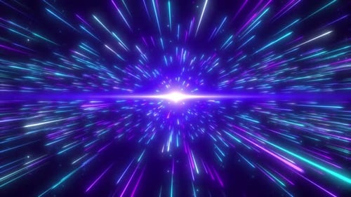 Hyperdrive High Speed Flying Lines Light Speed Tunnel Background