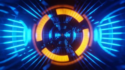 Disco Strobe Lights in Neon Pulse Within This VJ Loop