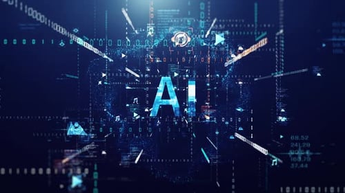 Futuristic Artificial Intelligence Concept.