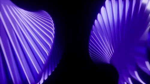 Abstract Waving Purple Cubes Background