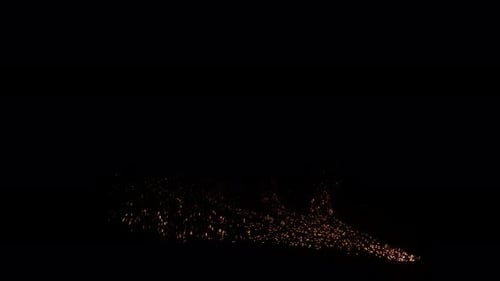 Golden Sparkle Particle Trail Transition