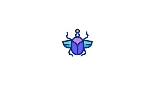Animiertes Skarabäus-Symbol